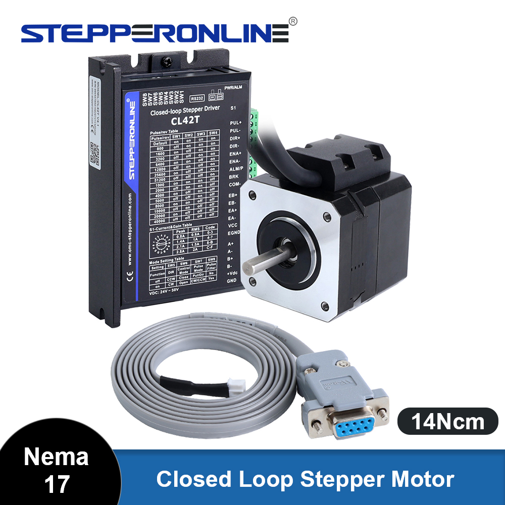 Closed Loop Stepper Motor Nema 17 - STEPPERONLINE Nema 17 폐루프 스텝퍼 모터