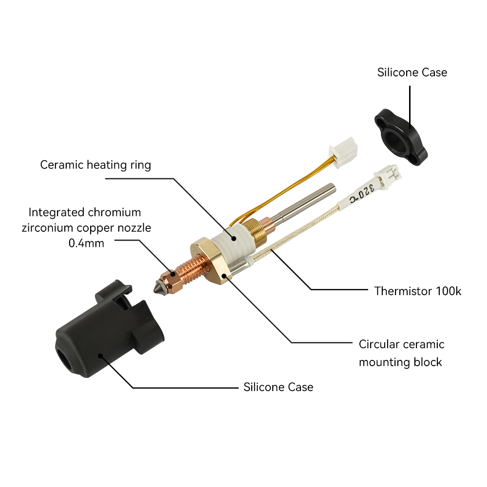 Creality K1C K1 MAX 세라믹 가열 블록  - High Flow Ceramic Hotend 리뷰 및 가격