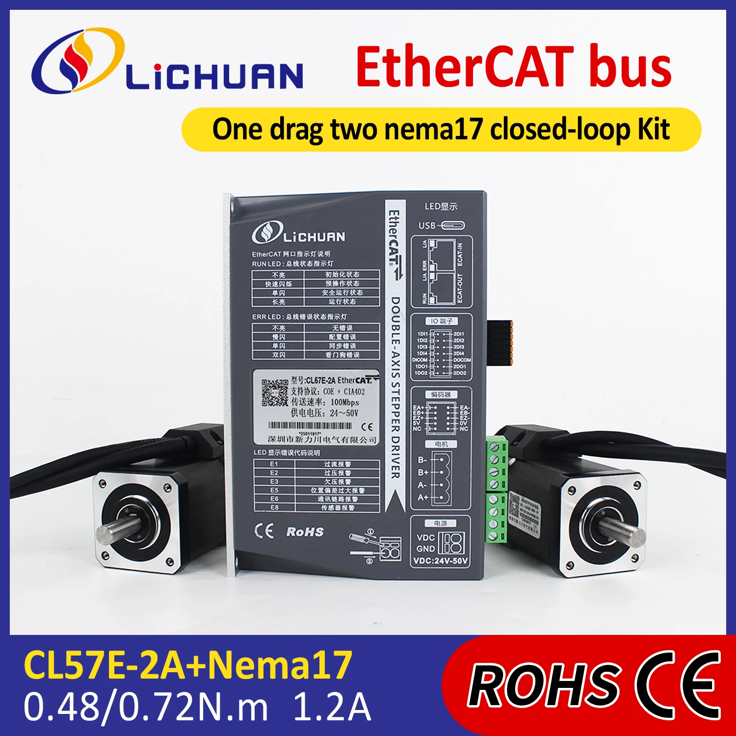 2026 Lichuan DC24V~50V 1.2A 10 - Closed Loop Stepper Motor Nema 17 리뷰 및 가격
