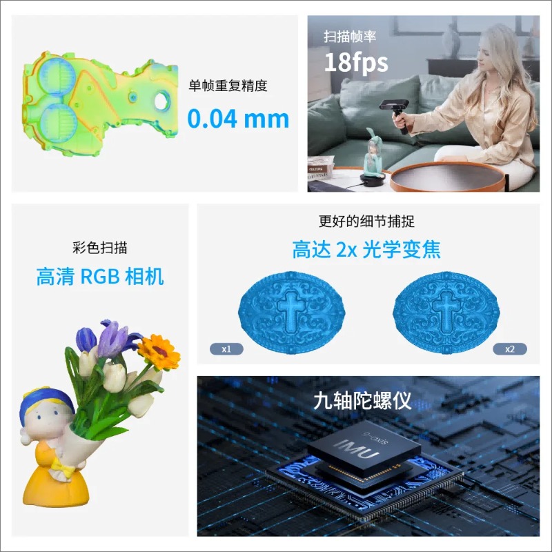 고정밀 전문가급 풀컬러 휴대용 모델링 핸드헬드 3D 스 - Handheld 3D Scanner High Precision 리뷰 및 가격